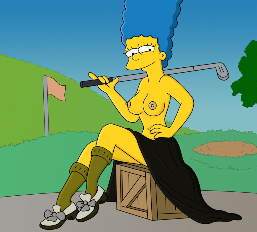Marge Simpson голая. 