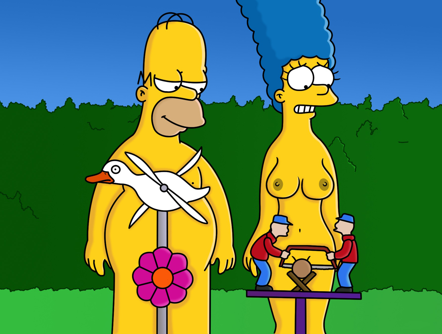 Marge Simpson nahá. Fotka - 15